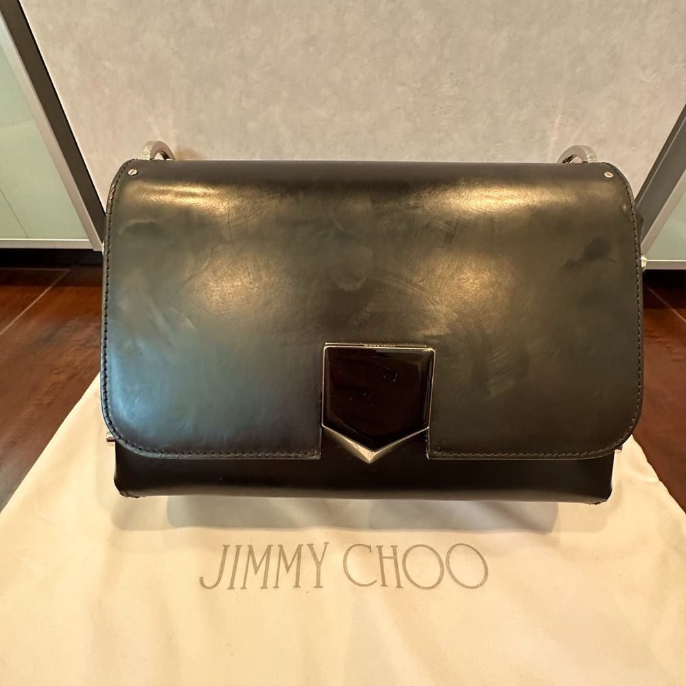 Jimmy Choo Lockett Black Lockett City crossbody bag